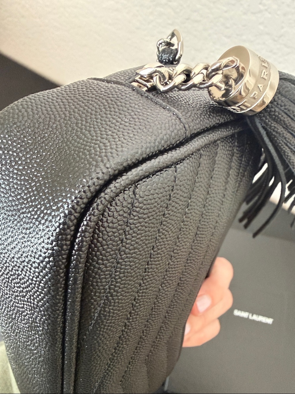 Saint Laurent Black Lou mini Camera Bag with Tassel Pristine condition!! - Picture 12 of 15
